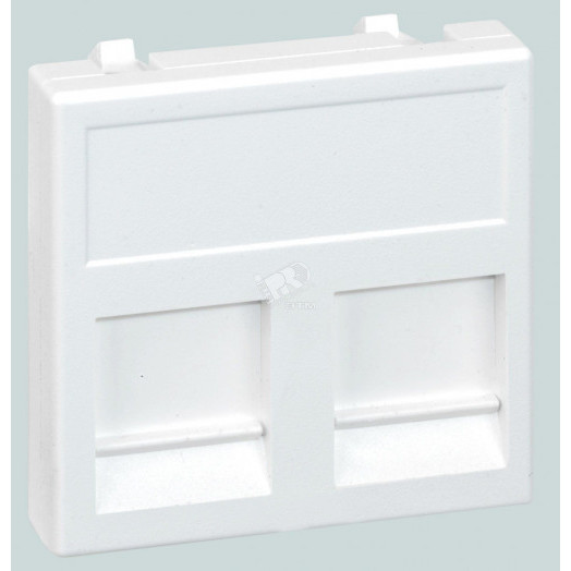 Connect Адаптер на 2 RJ45 CJ545U(FM) CJ546U(FM) шторка 45х45мм SC графит