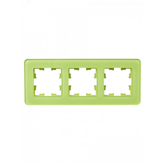 BRITE Рамка 3 поста РУ-3-2-Бр стекло эко грин RE IEK