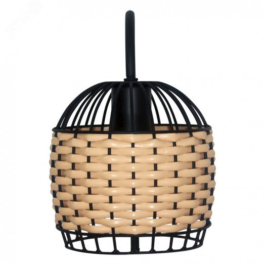 Светильник Кантри 511 черн.муар НББ 01-60-175 ИМ настенный оплетенный