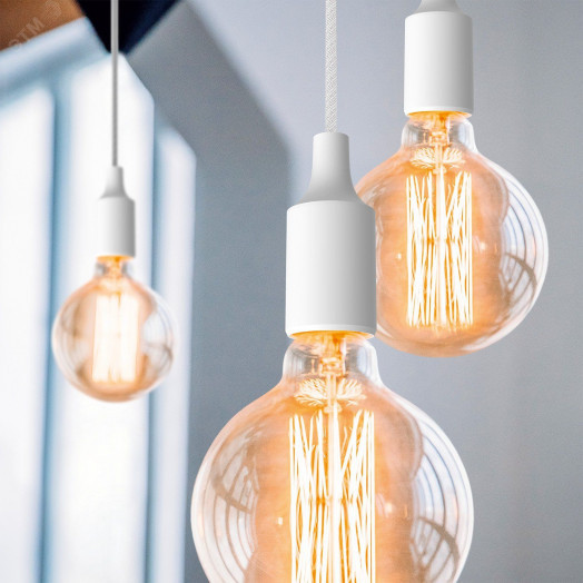 Светильник подвесной под лампу E27 1х60 Вт 200-240В IP20 1000х40 мм Белый Decor Gauss