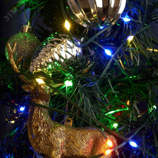 Гирлянда линейная Нить LED мультиколор 10м с контроллером