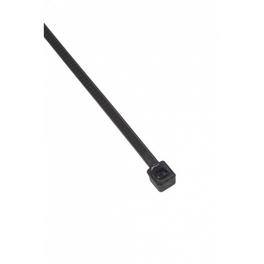 Стяжка-хомут 2.5х200 мм. кабельная нейлоновая 6.6.неразъемная. цвет черный (100шт)