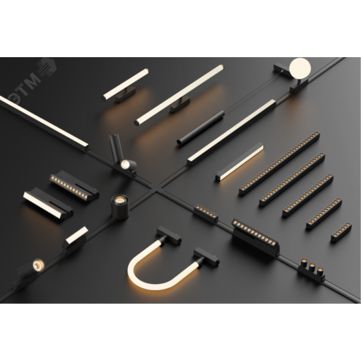 Светильник светодиодный трековый подвесной Flex Tube Opal L500 для магнитной системы Galakti 244x26x315 мм 8 Вт 3000 K 360 град CRI>90 белый