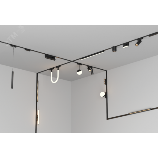 Светильник светодиодный трековый подвесной Flex Tube Opal L500 для магнитной системы Galakti 244x26x315 мм 8 Вт 3000 K 360 град CRI>90 белый