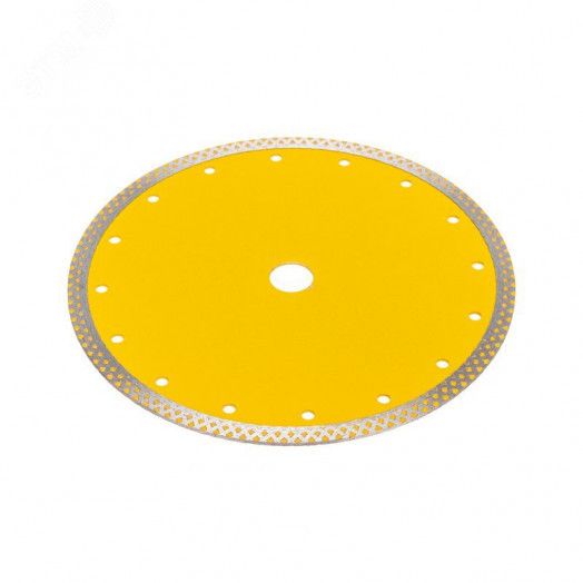 Диск алмазный отрезной сплошной, 230х22,2 мм, сухой/мокрый рез