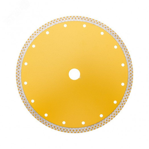 Диск алмазный отрезной сплошной, 230х22,2 мм, сухой/мокрый рез