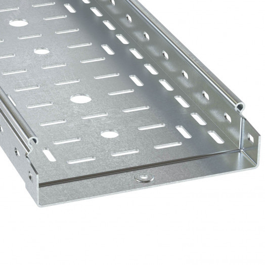 Лоток перфорированный 500х50 L=3000мм толщина 1.2мм цинк-ламельный