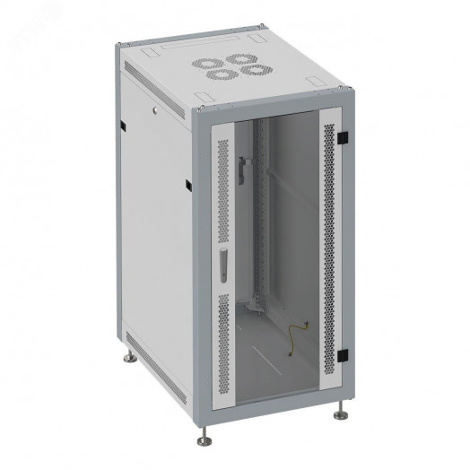 Шкаф монтажный телекоммуникационный напольный 19' 27U передняя дверь стекло. задняя дверь металл. поворотная ручка с замком IP20. 600x800x1330mm(ШхГхВ). цвет серый(RAL7035/RAL7000)