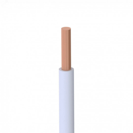 Провод силовой ПУВ 1х6белый ТРТС