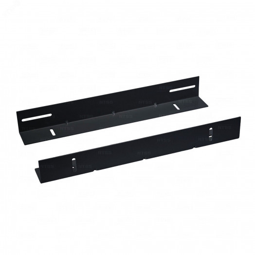 Направляющие для поддержки оборудования в шкафы глубиной 800мм, усиленные до 100кг (пара), черный RAL 9005