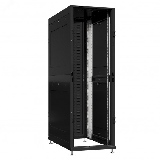 Шкаф серверный 48U 800х1200 передняя дверь: без. задняя дверь: протект IP41. боковые панели: глухой металл. цвет: черный RAL9005 
