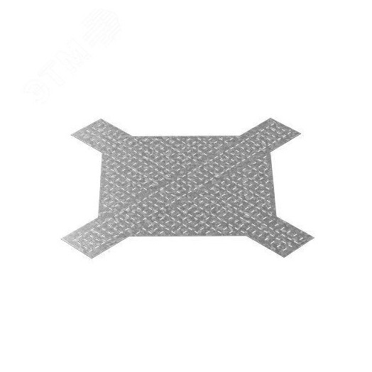 Донная вставка для крестообразного разветвителя для лотков ЛКР 200, толщ. 1,0 мм, Сендзимир цинк