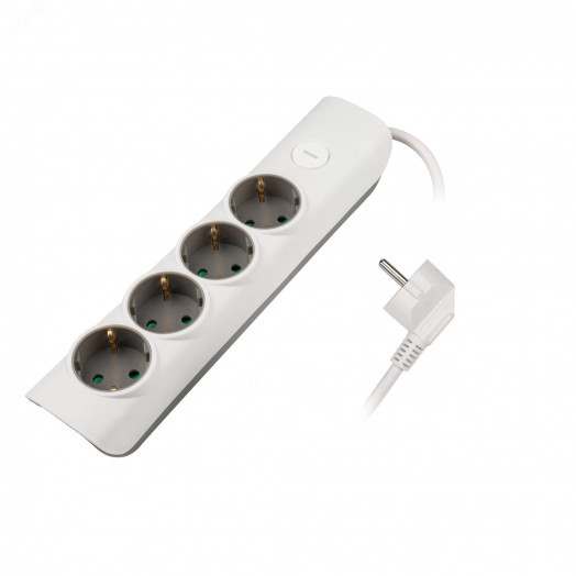 Удлинитель ET-04-140W (4 x 1,4) заземл., выкл.  JAZZway