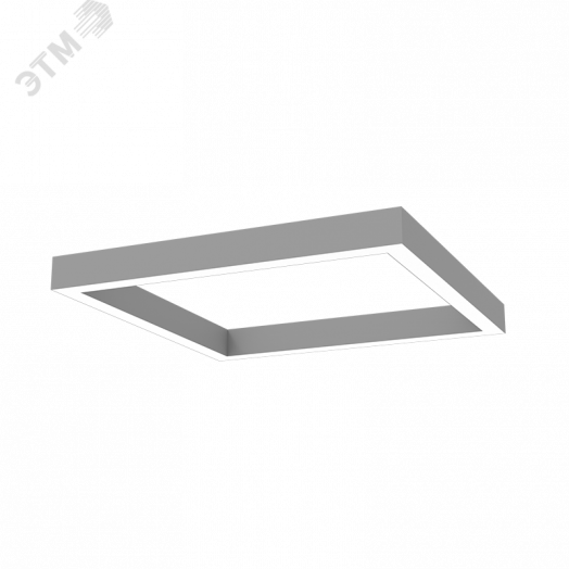 Светильник светодиодный ДСО-80Вт 3000К X-Line квадрат рассеиватель опал, алюминий