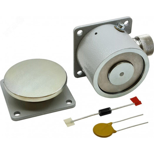 Замок электромагнитный AL-FM-S03-24M взрывозащищенный 1Ex mb IIC T5 Gb X / Ex mb III C T 80 гр. Db X, с постоянно присоединенным кабелем длиной 2 метра