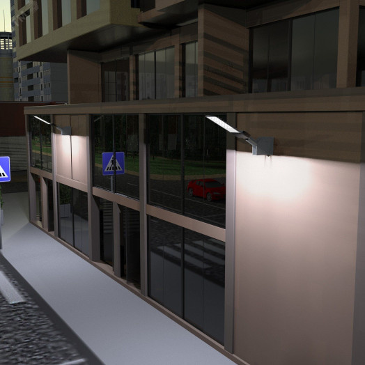 Кронштейн для уличных светильников с переменным углом 300х150х120 D48 мм Gauss