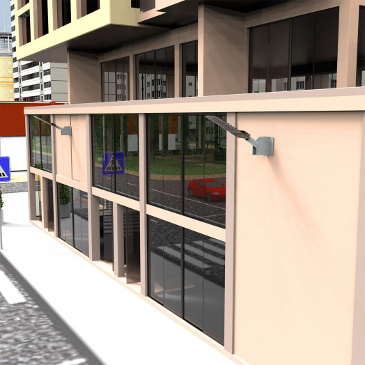 Кронштейн для уличных светильников с переменным углом 300х150х120 D48 мм Gauss