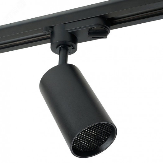 Светильник светодиодный трековый на шинопровод ДПО-10w 4000К 800Лм черный с антибликовой решеткой