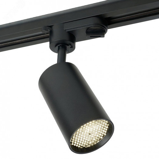 Светильник светодиодный трековый на шинопровод ДПО-10w 4000К 800Лм черный с антибликовой решеткой