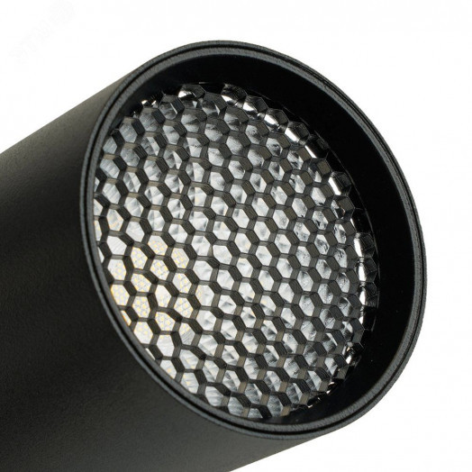 Светильник светодиодный трековый на шинопровод ДПО-10w 4000К 800Лм черный с антибликовой решеткой