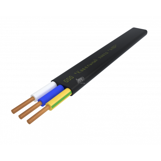 Кабель силовой ВВГ-Пнг(А)-LS 3х1.5 (ок)-0.660 плоский однопроволочный