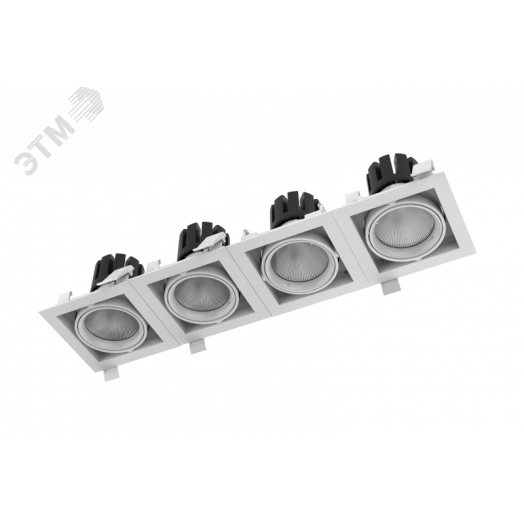 Светильник светодиодный ДВО-40Вт DL-TETRIS поворотный 35° 165*165*140mm 4000K IP20