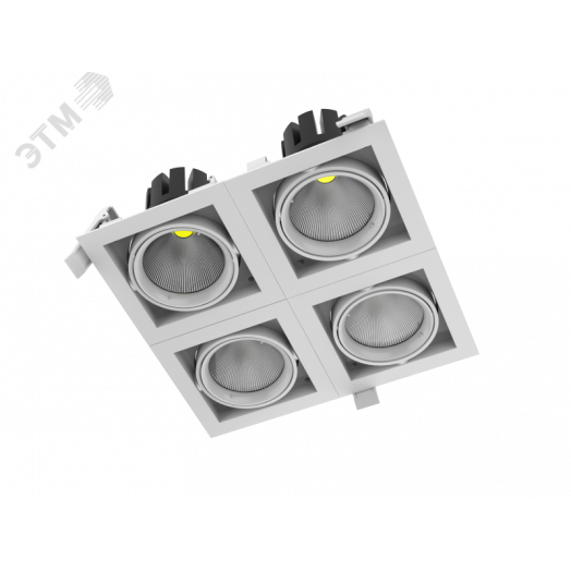 Светильник светодиодный ДВО-40Вт DL-TETRIS поворотный 35° 165*165*140mm 4000K IP20