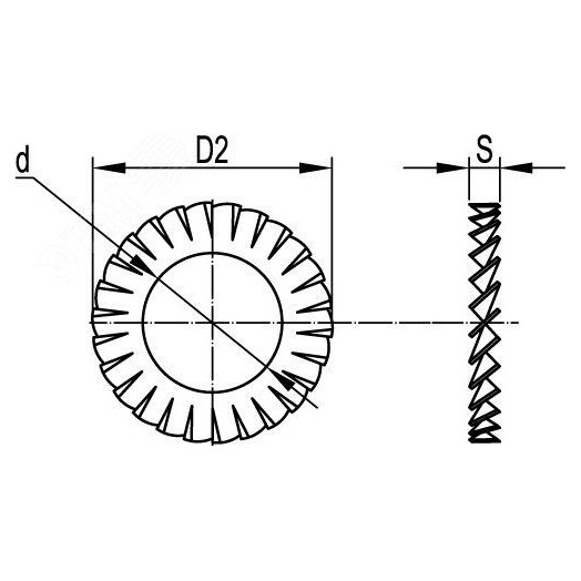 Шайба стопорная М10 INOX