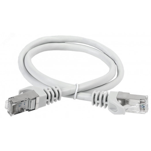 Патч-корд категория 6A S/FTP 5 метр LSZH серый