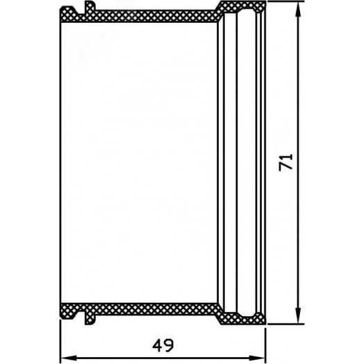 Корпус коробки для заливки в бетон