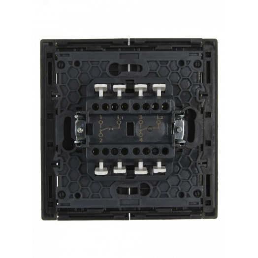 FORTE&PIANO Выключатель 2-клавишный проходной 10А FP307 серый IEK