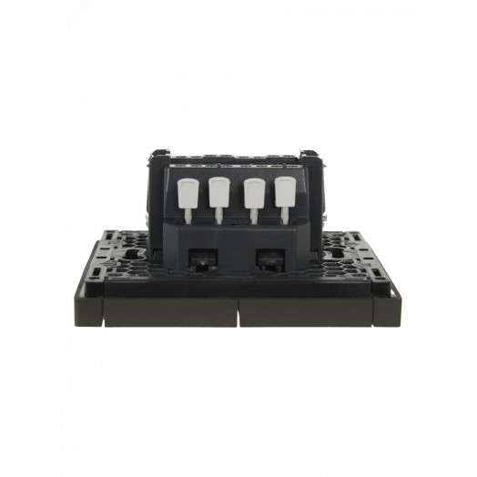 FORTE&PIANO Выключатель 2-клавишный проходной 10А FP307 серый IEK