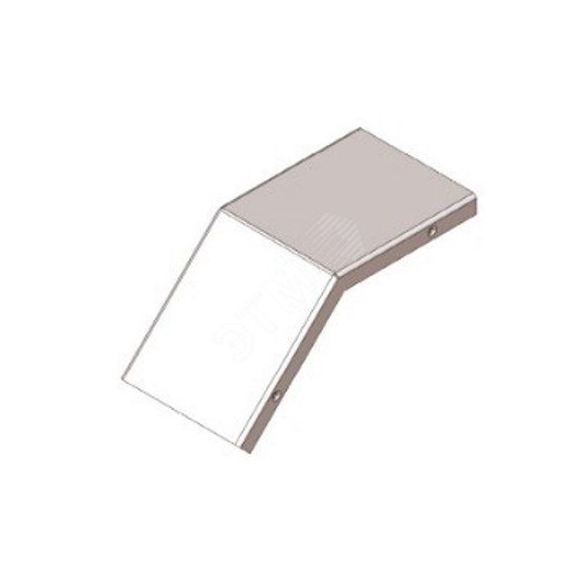 Крышка лотка замкового КЛСЗ 100х65-45 УТ1,5 для поворота трассы вниз на 45, оцинкованный лист(толщина покрытия 10 -18мкм), S0,7