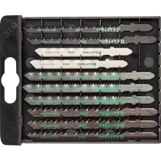 Набор Полотна для эл/лобзика, по дереву, ДСП, фанере, мягкому листовому металлу, EU-хвост., 10шт