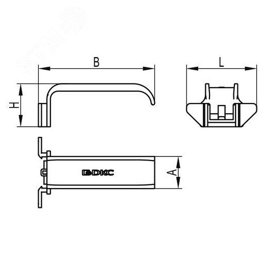 Фиксатор кабеля для короба RL6 60
