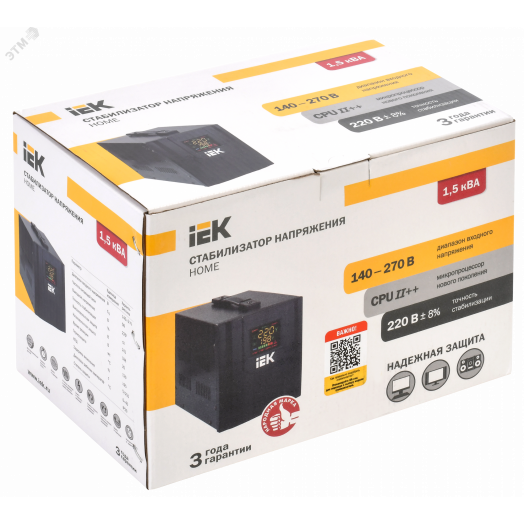 Стабилизатор напряжения  однофазный 1.5 кВА СНР1-0-1.5 кВА