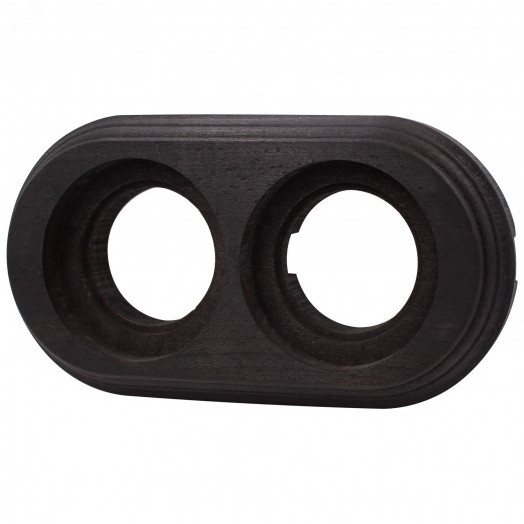 Лизетта Рамка 2 постовая, накладной монтаж, цвет Угольно-черный