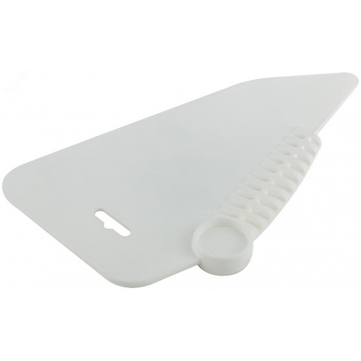 Шпатель прижимной, для разглаживания обоев, пластиковый, белый 280 мм