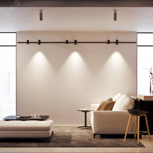 Светильник SP-POLO-BUILT-R65-8W Day4000 (BK-BK, 40 deg) (, IP20 Металл, 3 года)