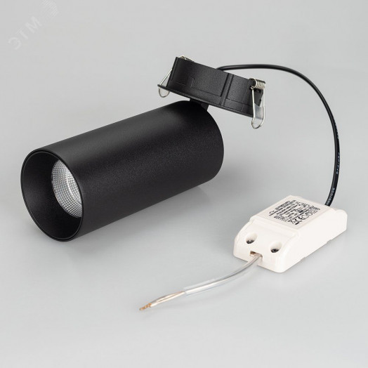 Светильник SP-POLO-BUILT-R65-8W Day4000 (BK-BK, 40 deg) (, IP20 Металл, 3 года)