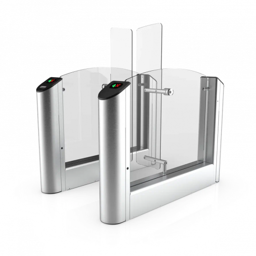Турникет тумбовый с высокими створками 1500 мм, крайний элемент с шириной прохода 900мм и встроенным считывателем EM-Marine
