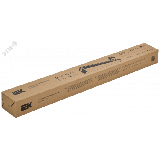 Светильник LED лин. 1011 40Вт 4000К 1200мм черн. IEK