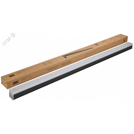 Светильник LED лин. 1011 40Вт 4000К 1200мм черн. IEK