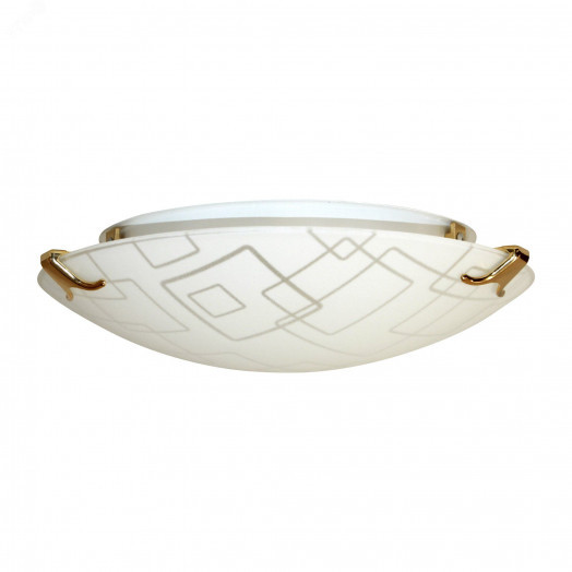 Светильник НПБ 01-60-130 М15 Оазис 250 матовый белый/клипсы золото ИУ