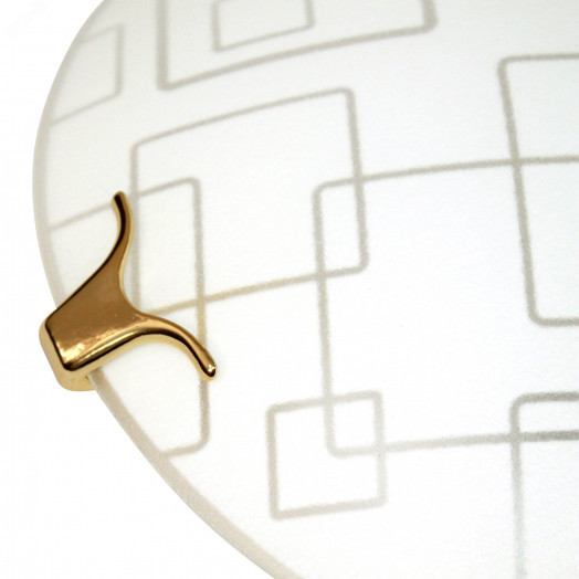 Светильник НПБ 01-60-130 М15 Оазис 250 матовый белый/клипсы золото ИУ