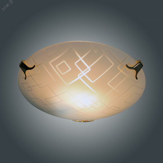 Светильник НПБ 01-60-130 М15 Оазис 250 матовый белый/клипсы золото ИУ