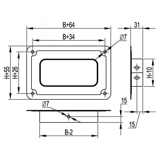 Угол горизонтальный изменяемый СРО 0-44град. 400х100 цинк-ламельный