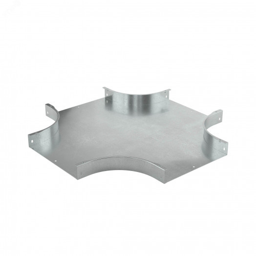 Ответвитель DPX Х-образный горизонтальный 500х35, в комплекте с крепежными элементами и соединительными пластинами, необходимымидля монтажа, горячеоцинкованный