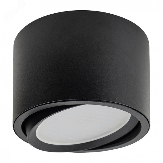 Светильник ДПО-12w GX53 без лампы поворотный черный