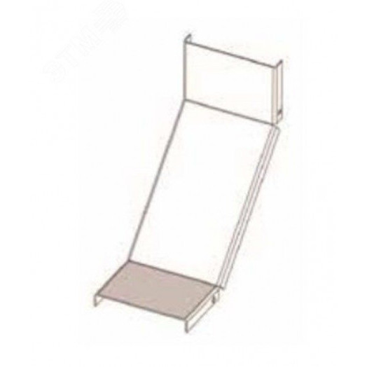 Крышка  лотка КЛП 300х50-90 У3 для поворота трассы вверх на 90, окрашенная, S1,5